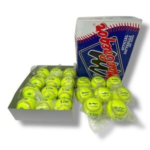MacGregor 1377375‎ Synthetic Cover X100 Poly Core  - 20 Official Softballs NEW